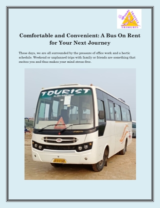 Bus On Hire In Noida