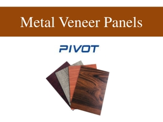 Metal Veneer Panels
