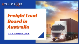 Freight Load Board in Australia