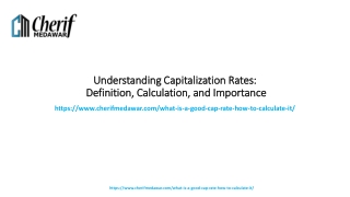 Understanding Capitalization Rates: Definition, Calculation, and Importance