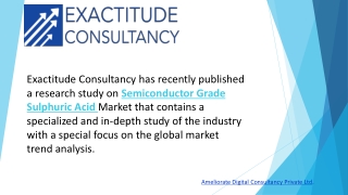 Semiconductor Grade Sulphuric Acid Market