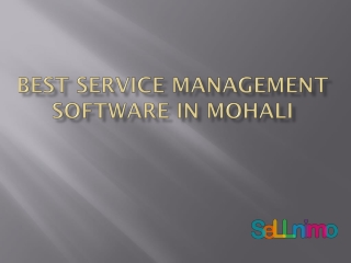 Best Service Management Software in Mohali