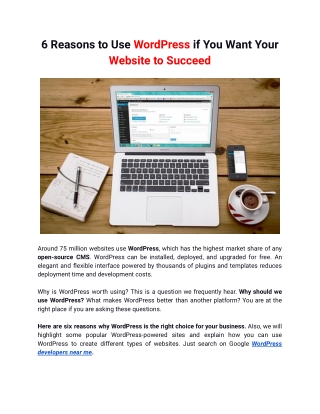 6 Reasons to Use WordPress if You Want Your Website to Succeed