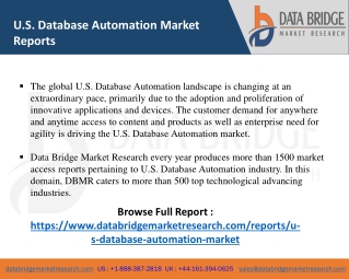 U.S. Database Automation Market-SE