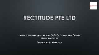 Fire Fighting & Safety Equipment – Rectitude