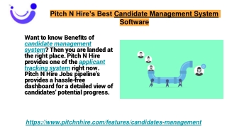 Pitch N Hire’s Best Candidate Management System Software