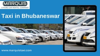 Marquistaxi Best Taxi in Bhubaneswar, India