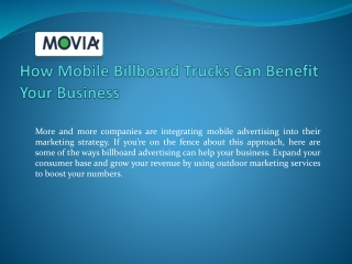 How Mobile Billboard Trucks Can Benefit Your Business