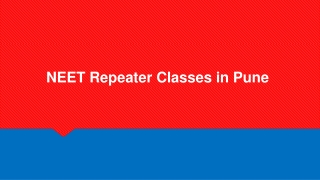 NEET Repeater Classes in Pune