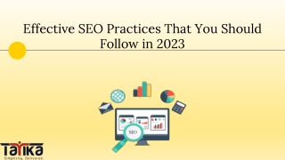 Effective SEO Practices That You Should Follow in 2023