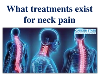 What treatments exist for neck pain