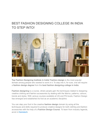 BEST FASHION DESIGNING COLLEGE IN INDIA TO STEP INTO (2)