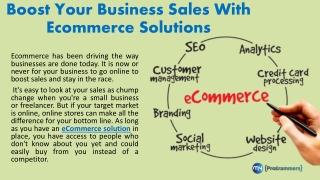 ECommerce solution