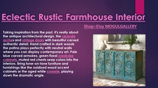 Eclectic Rustic Farmhouse Interior