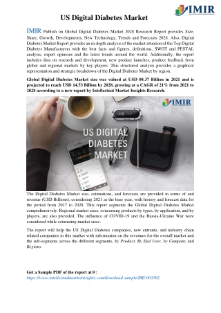 US Digital Diabetes Market Size & Trends | Global Industry Report 2028