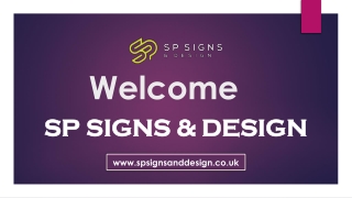 Welcome To SP Signs & Design