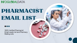 Buy 100% Verified Pharmacist Email List IN US