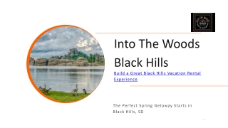 Vacation Rentals in Black Hill: Considerations to Look for