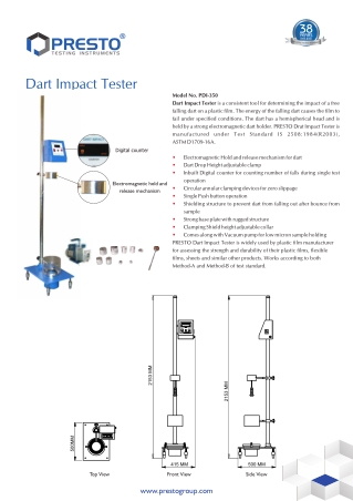 Best dart impact tester Manufacturers Company in India