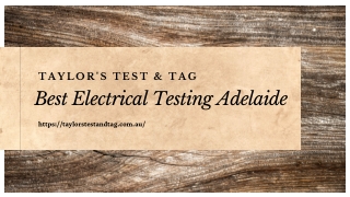 Electrical Test and Tag Adelaide | Taylor's Test & tag in Australia