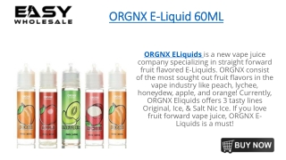 ORGNX E-Liquid 60ML