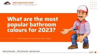 What are the most popular bathroom colours for 2023