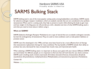 SARMS Bulking Stack