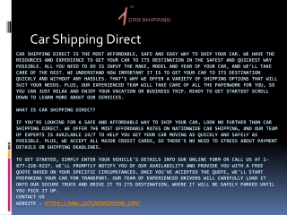 Car Shipping Direct