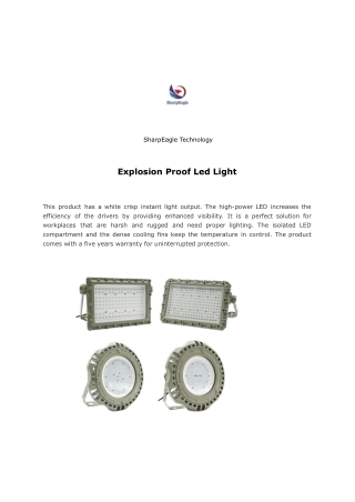 Explosion Proof Led Light