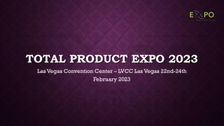 Total Product Expo 2023