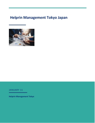 Review of Recent US Federal Statements by Helprin Management Tokyo, Japan