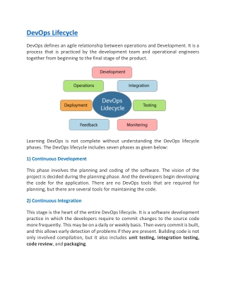 DevOps Lifecycle pdf