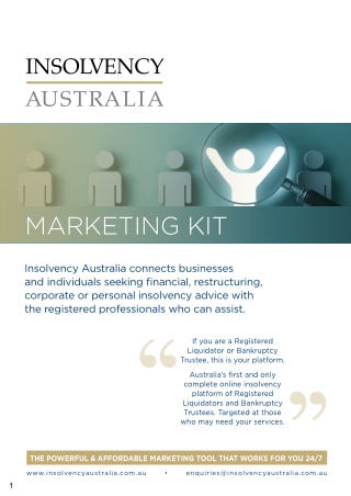 Insolvency Australia Marketing Kit