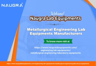 Metallurgical Engineering Lab Equipments Manufacturers