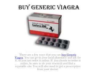 Buy Generic Viagra