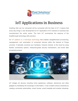 IoT Applications in Business