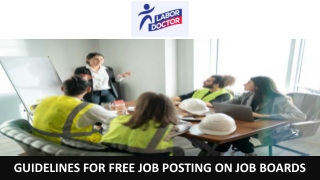 Guidelines for Free Job Posting on Job Boards