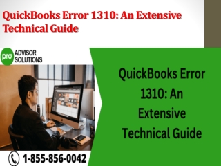 QuickBooks Error 1310 An Extensive Technical Guide