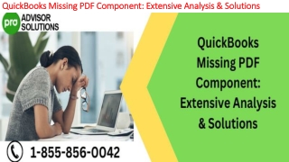 The most useful methods to resolve QuickBooks Missing PDF Component
