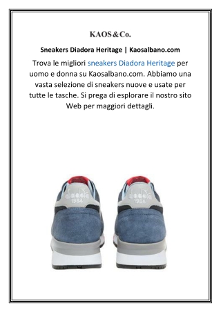 Sneakers Diadora Heritage Kaosalbano.com