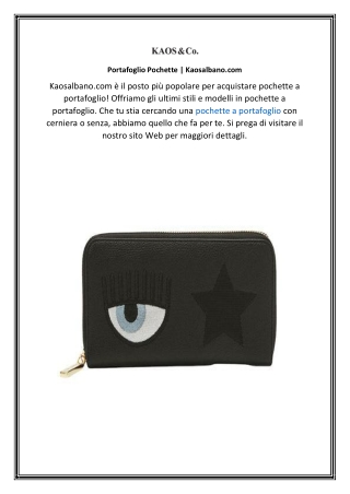 Portafoglio Pochette  Kaosalbano.com