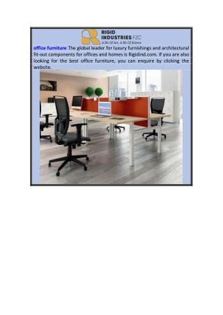 Office Furniture  Rigidind.com