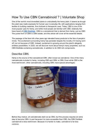 How To Use CBN Cannabinoid _ _ Voluntate Shop