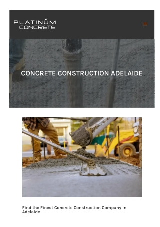 Concrete Construction Adelaide