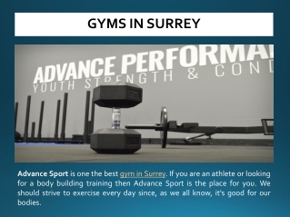 Gyms in Surrey