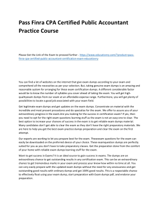 Finra CPA Certified Public Accountant