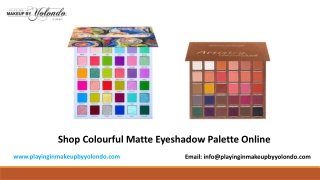 Colorful Matte Eyeshadow Palette - Affordable and the Best