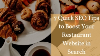 7 Quick SEO Tips to Boost Your Restaurant Website in Search