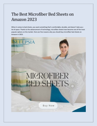 The Best Microfiber Bed Sheets on Amazon 2023