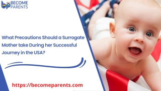 What Precautions Should a Surrogate Mother take During her Successful Journey in the USA